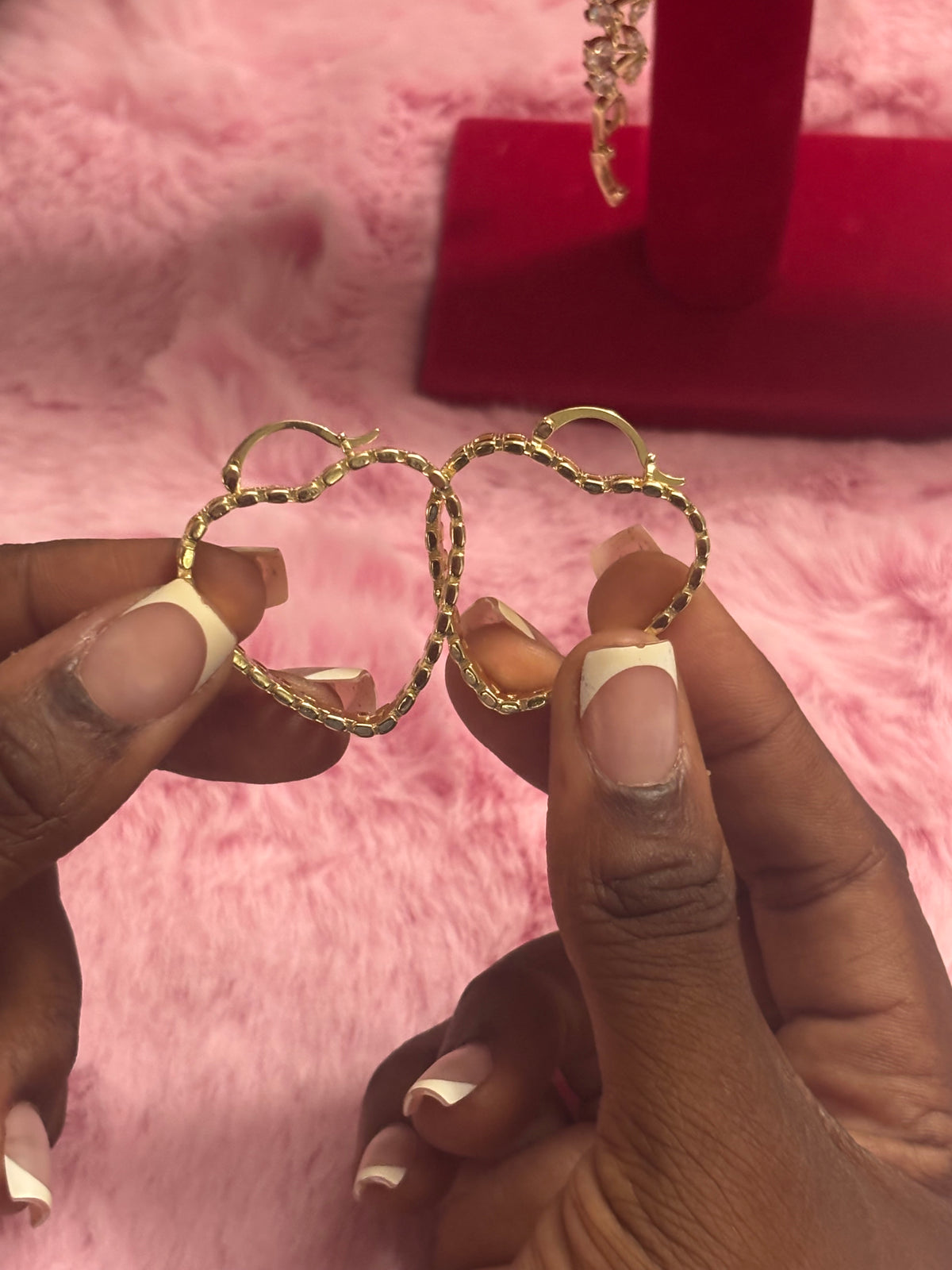 Heart Rolex Hoops