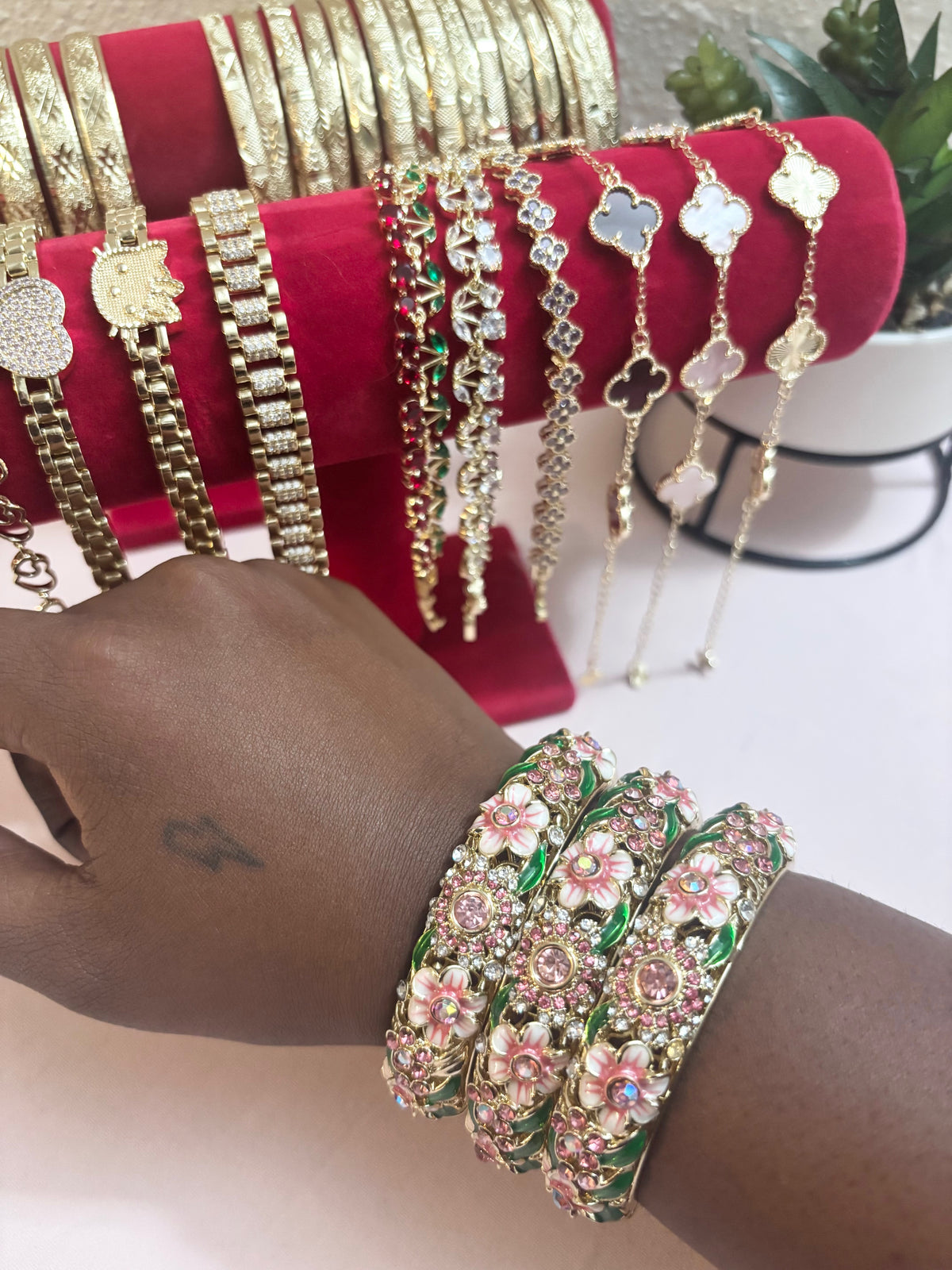 Flower Bangles