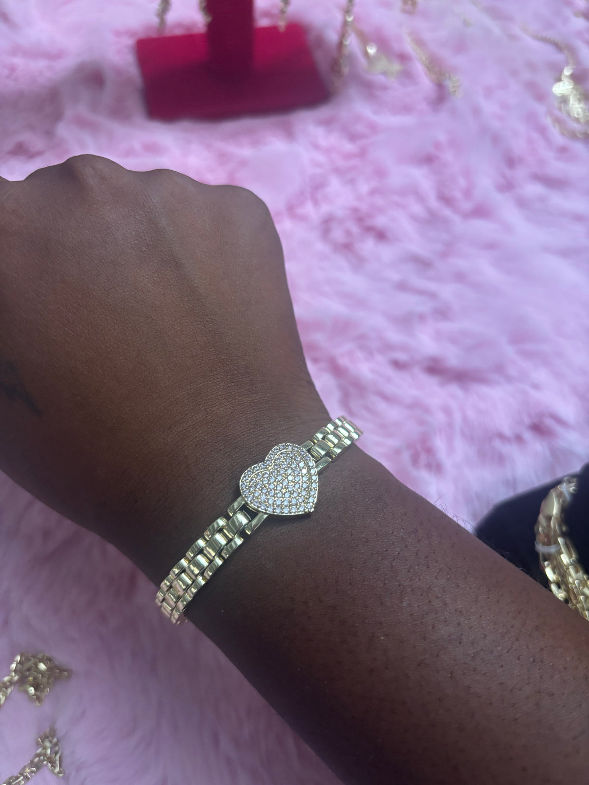 Bling Heart Bracelet