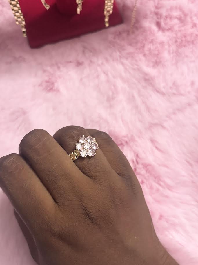 Pink Flower Ring