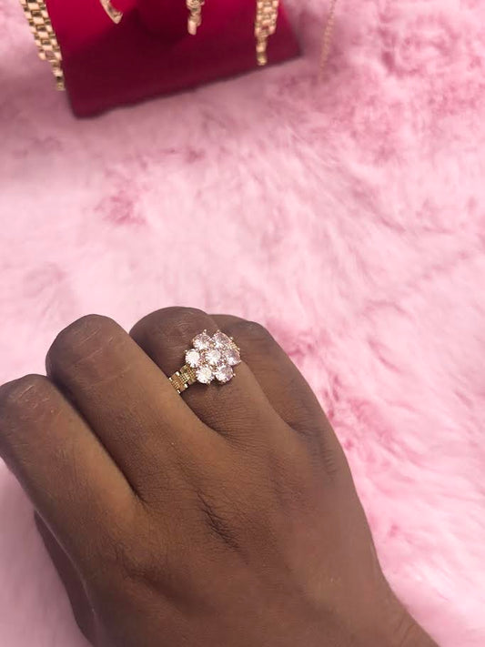 Pink Flower Ring