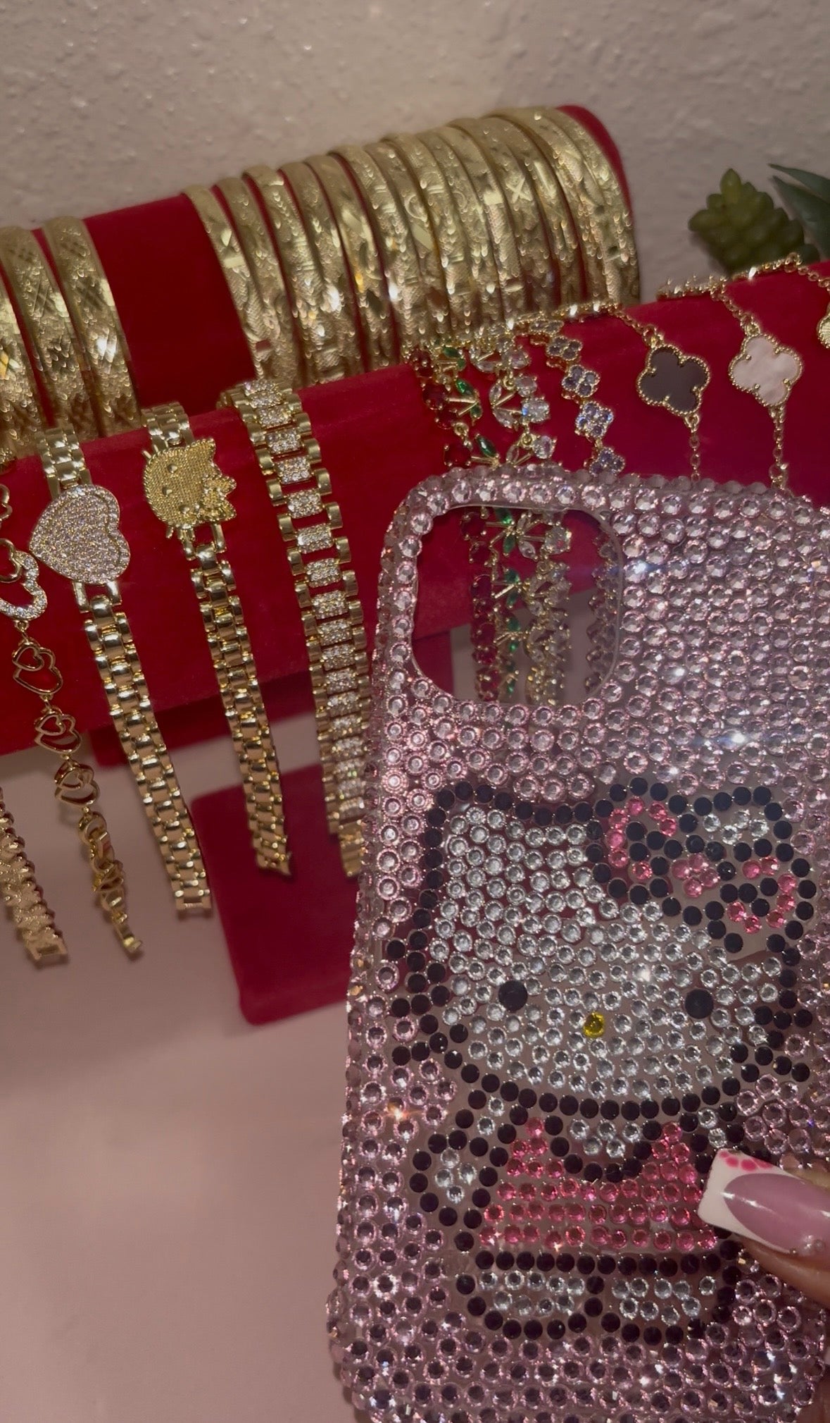 HK Pink Crystal Case