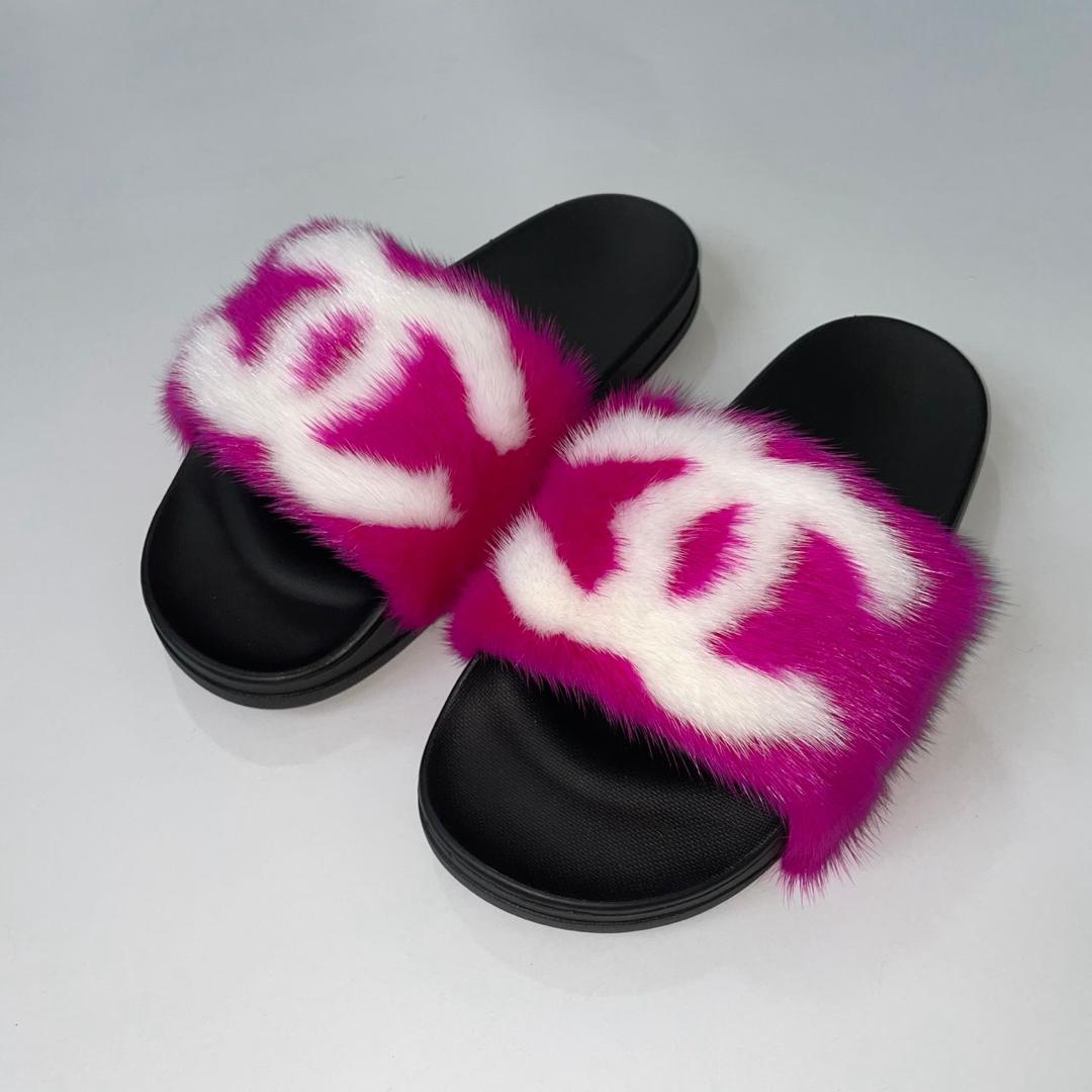 Designer Fur Slides