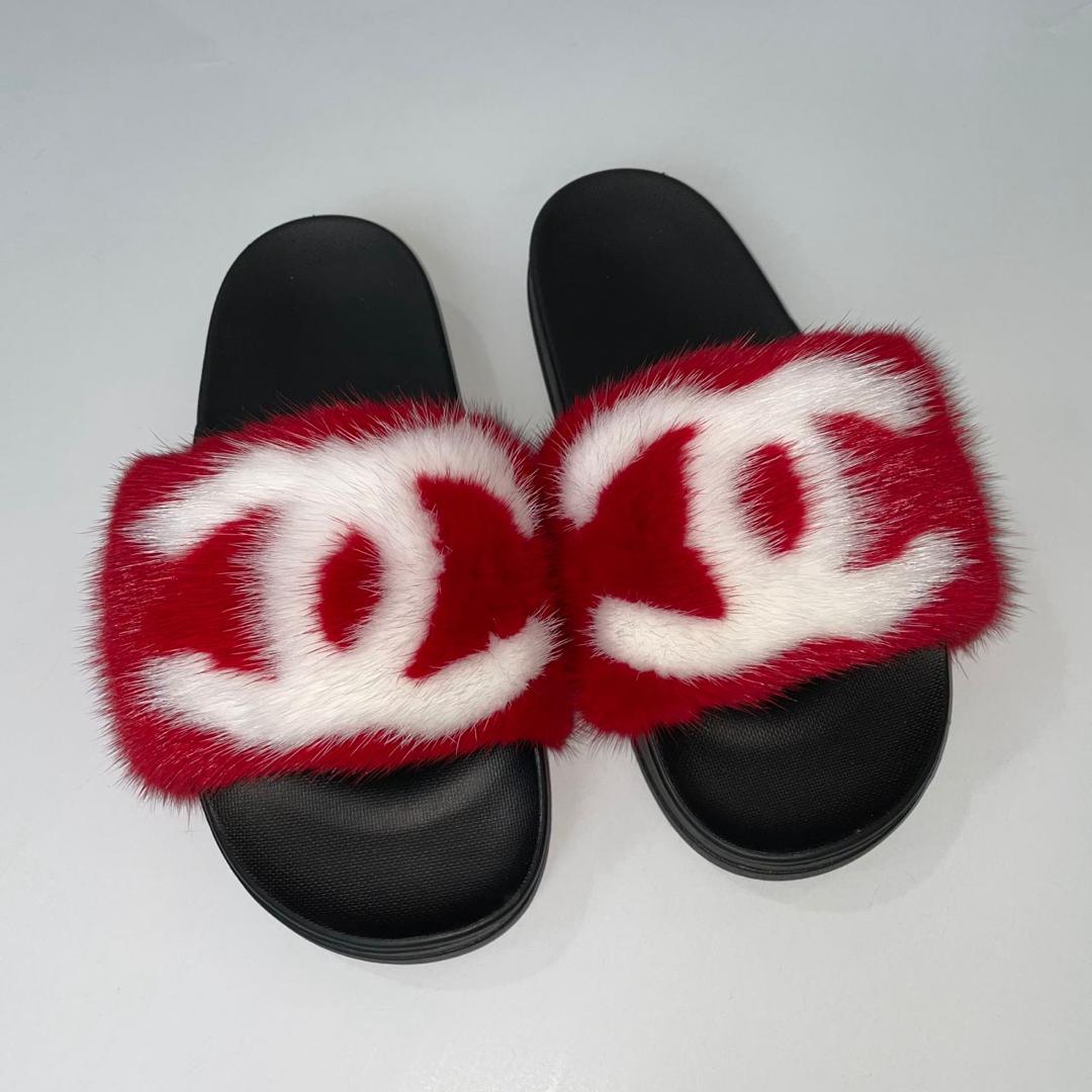 Designer Fur Slides