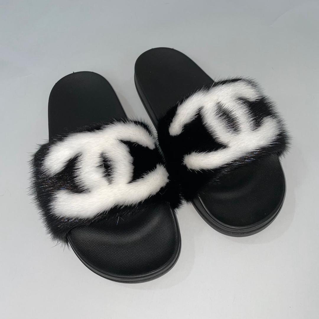 Designer Fur Slides