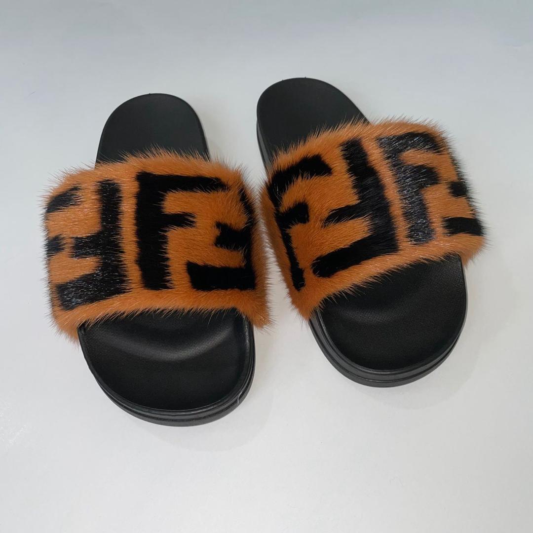 Designer Fur Slides