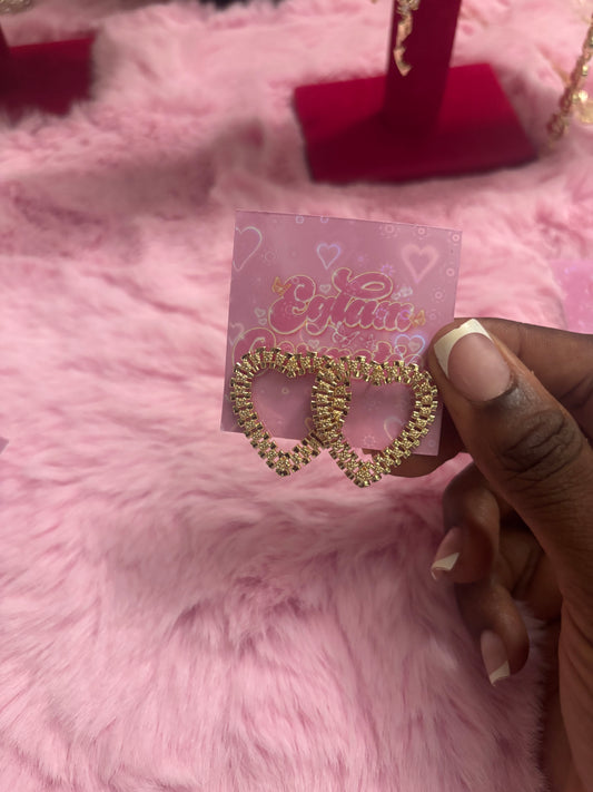 Rolex Heart Studs