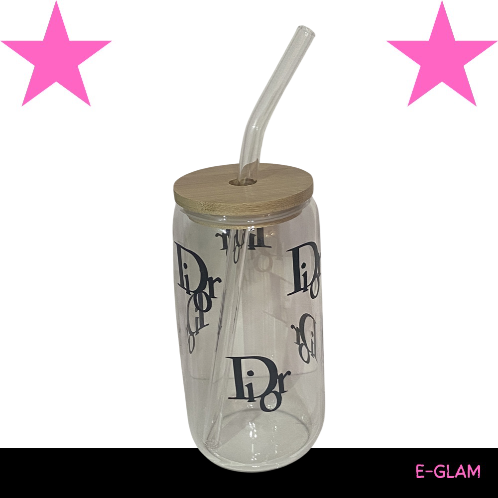 dior bamboo glass cup