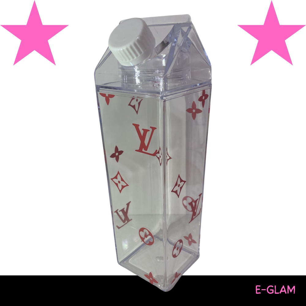 LV milk carton cup (Red)