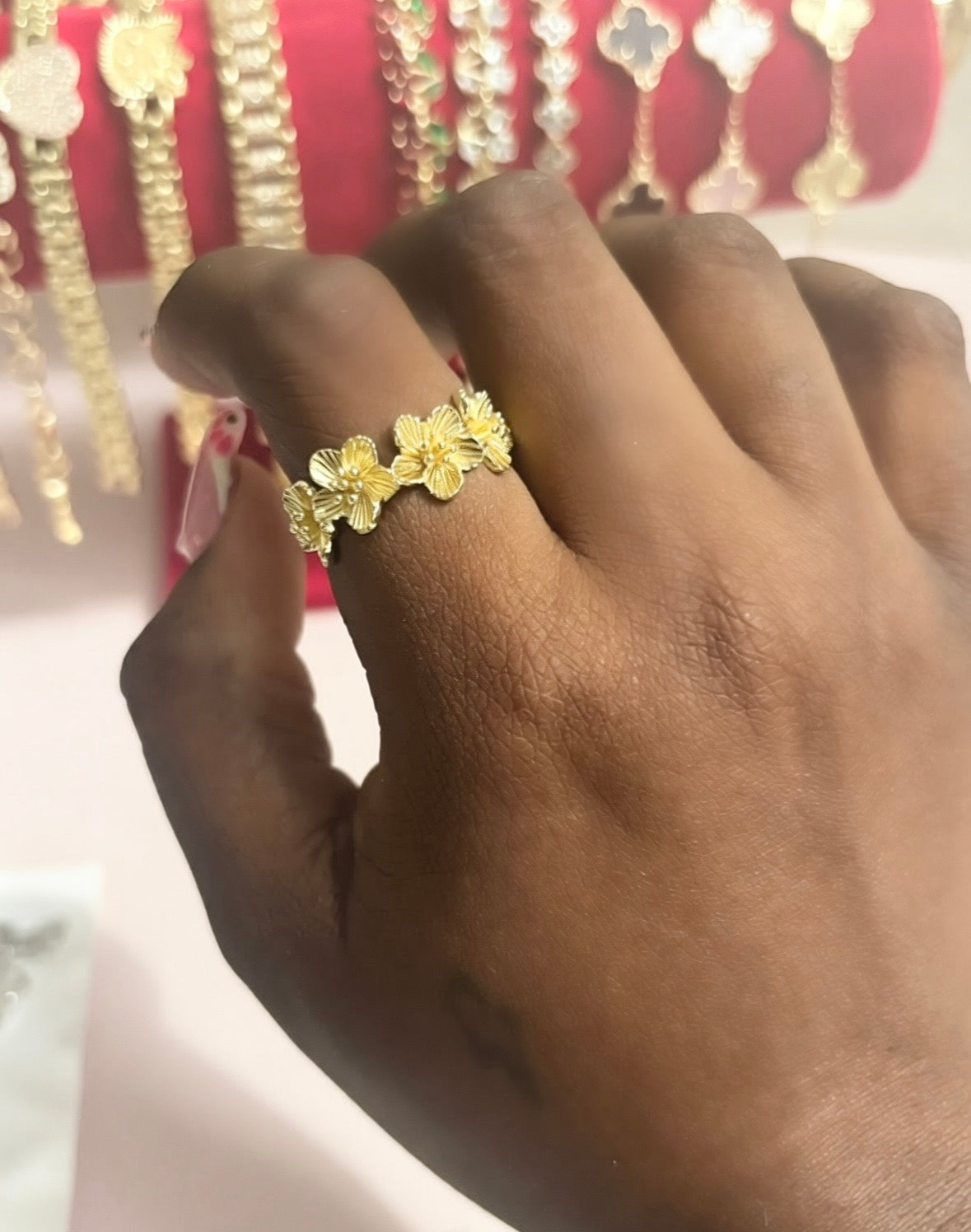 3 Flower Ring