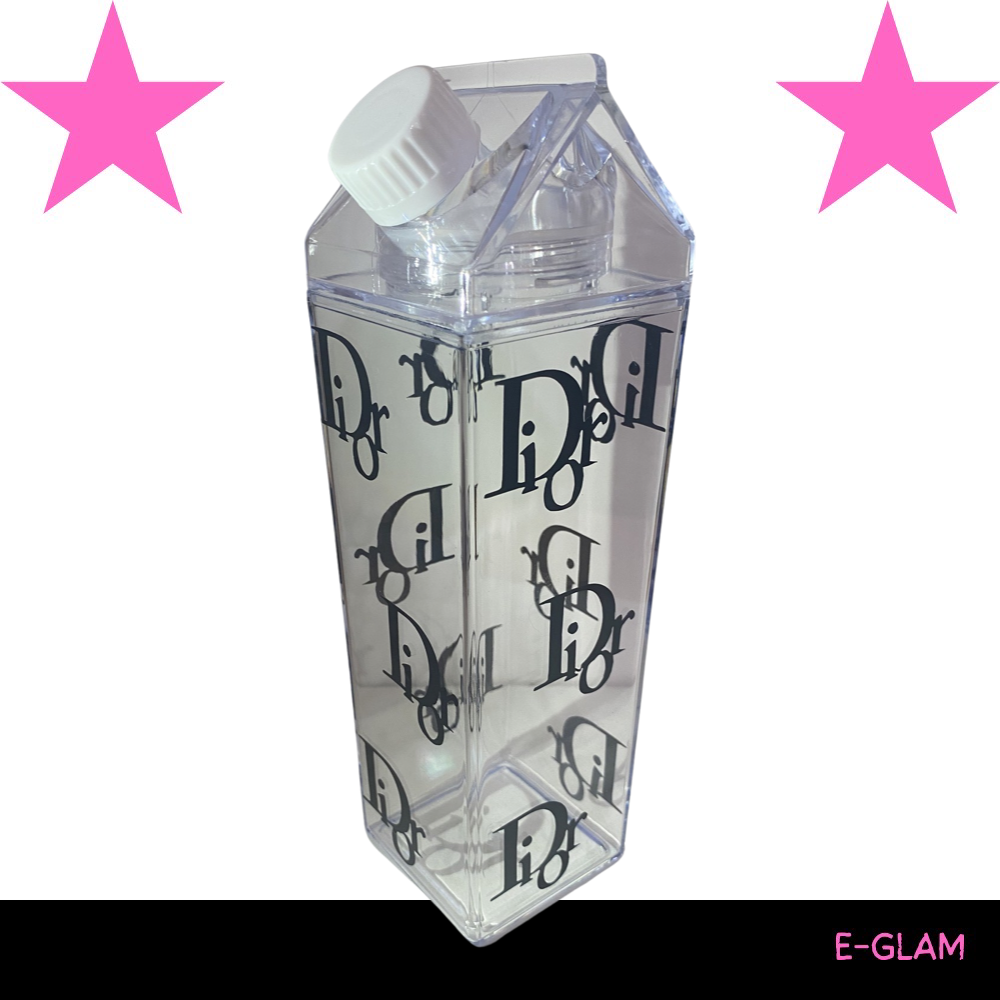 Dior milk carton cup (black)