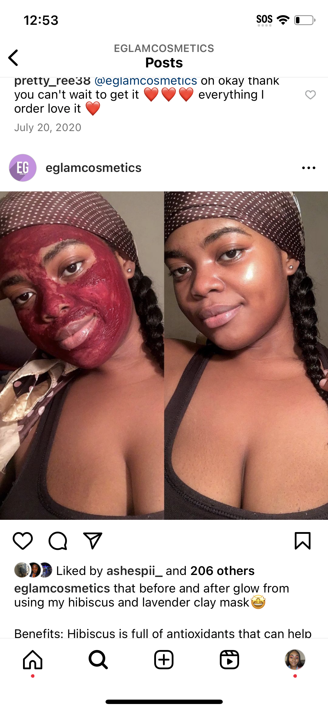Hibiscus & Lavender Clay Mask